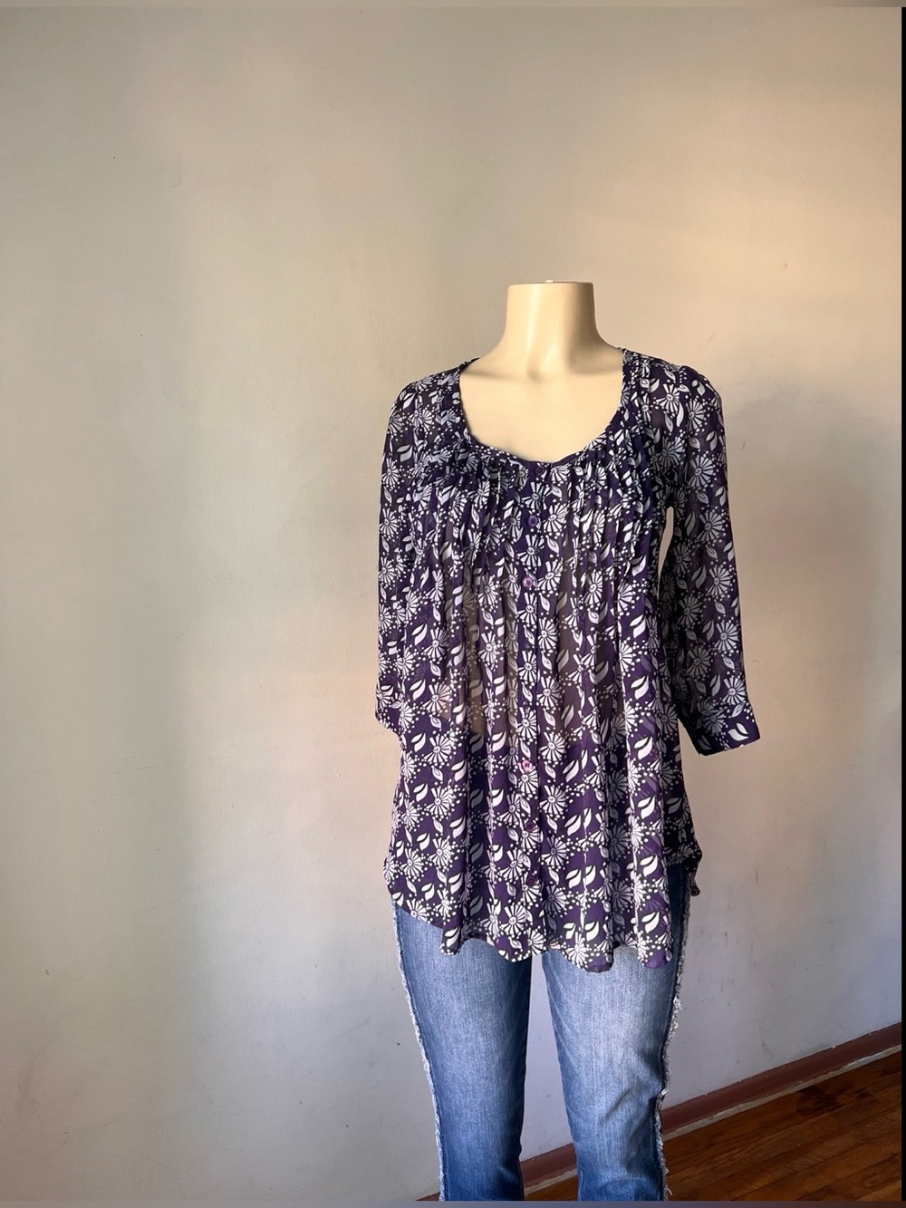 Purple Professional Blouse
